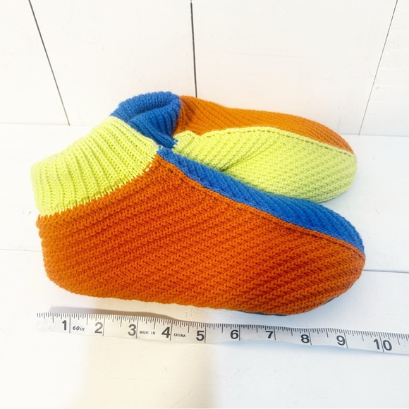 Verloop Mismatched Slipper Bootie Lime/Cobalt size S/M New with Tags! - Picture 9 of 14